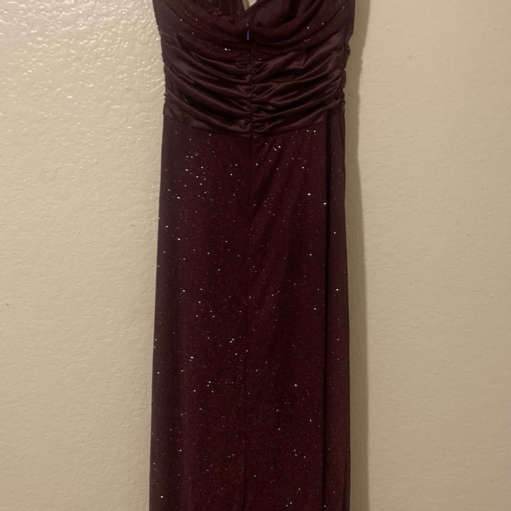 XOXO full length purple glitter Prom Dress - Picture 3 of 5